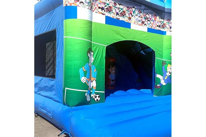 Football bounce house with slide FWZ372
