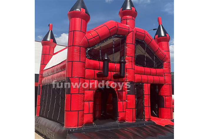 Outdoor inflatable bounce house with slide FWZ294