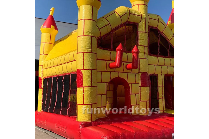 Outdoor inflatable bounce house with slide FWZ294