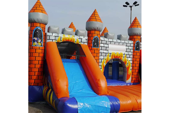 Inflatable bounce house with slide FWZ292