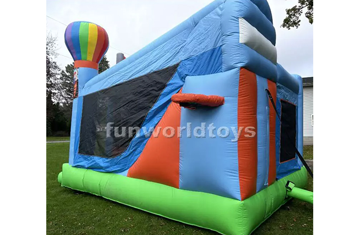 Inflatable balloon bounce house with slide FWZ287