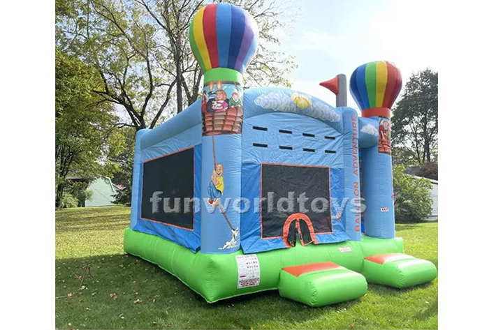 Inflatable balloon bounce house with slide FWZ287