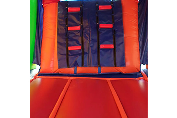 Inflatable white bounce combo house FWZ284