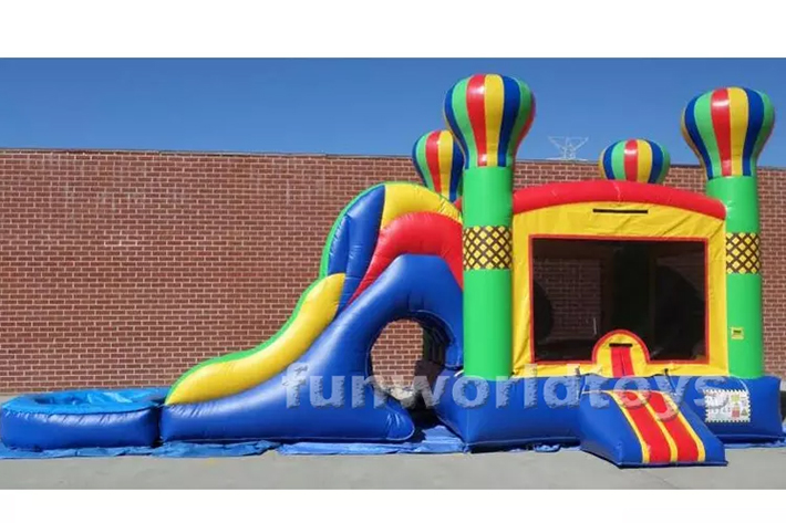 Commercial balloon bounce house with slides FWZ311