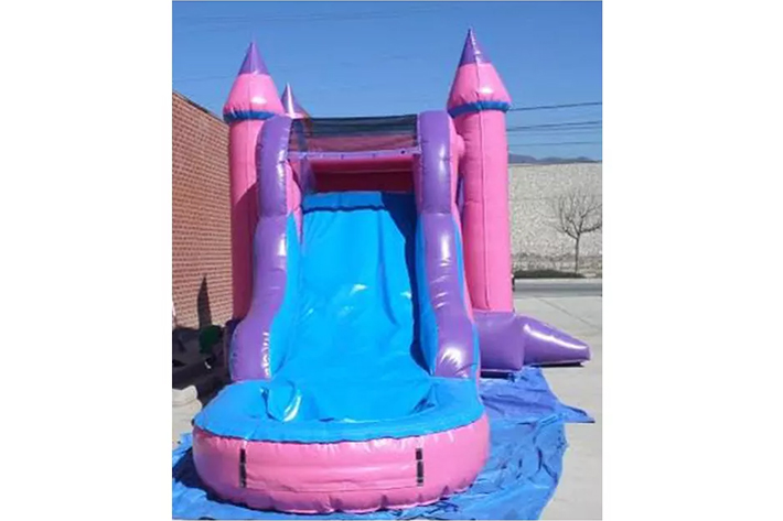 Pink inflatable bounce house combo FWZ310
