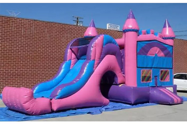 Pink inflatable bounce house combo FWZ310