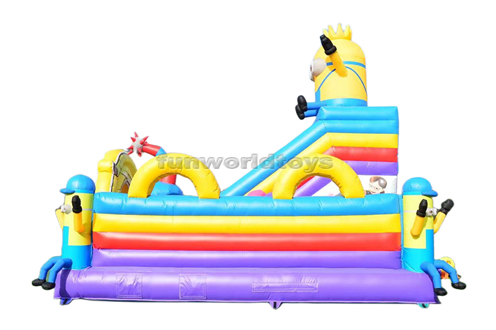 Minions Inflatable Trampoline Slide FWF139
