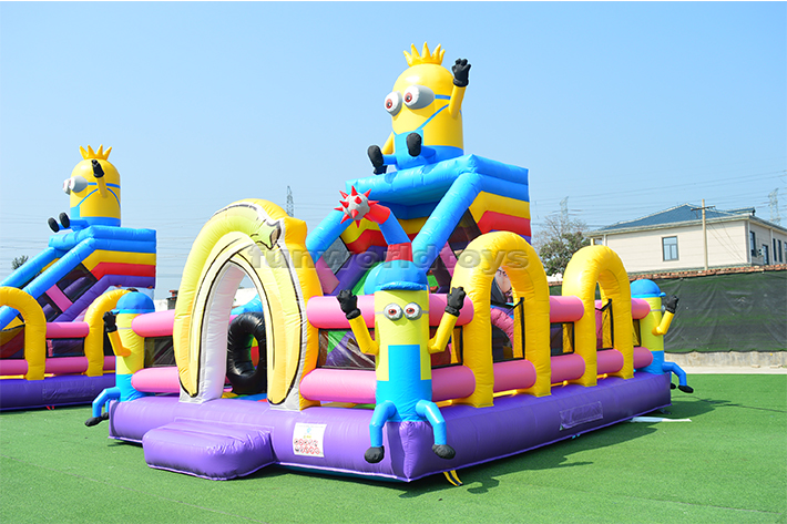 Minions Inflatable Trampoline Slide FWF139