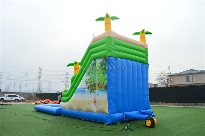 Beach Palm Trees Water Slide FWS400