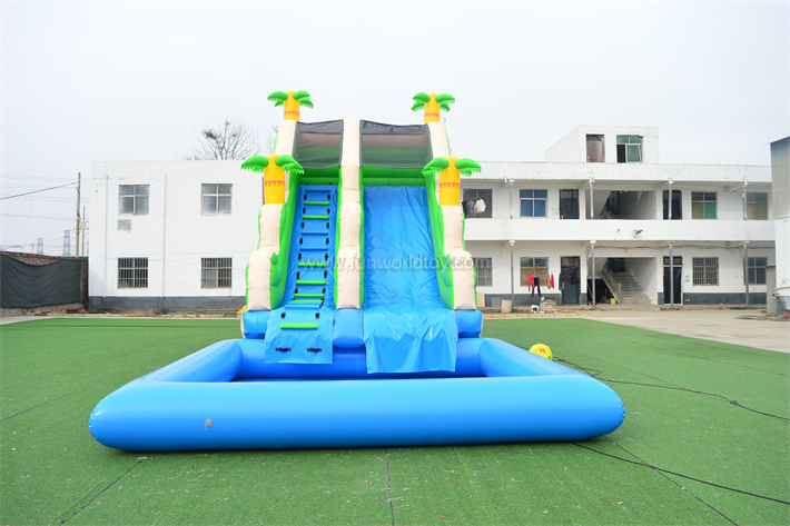 Beach Palm Trees Water Slide FWS400