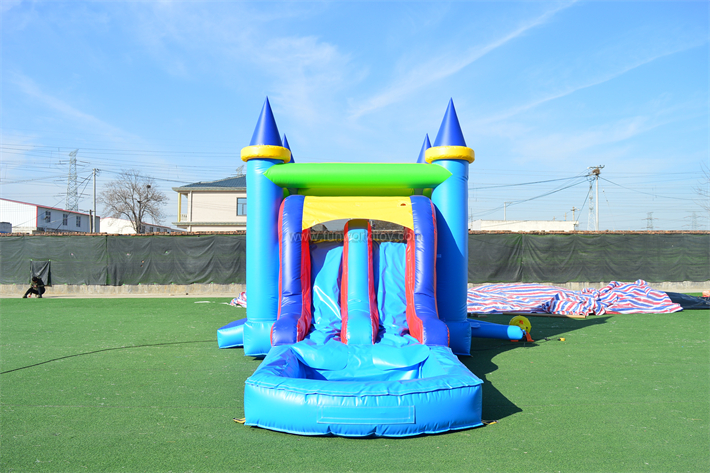 Blue Slide With Bounse House FWZ394
