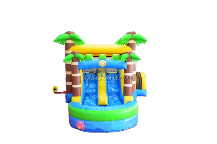 Palm Tree Bounce Castle Slide Combo FWZ405
