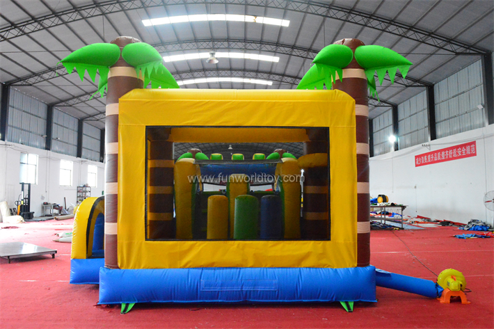 Palm Tree Bounce Castle Slide Combo FWZ405