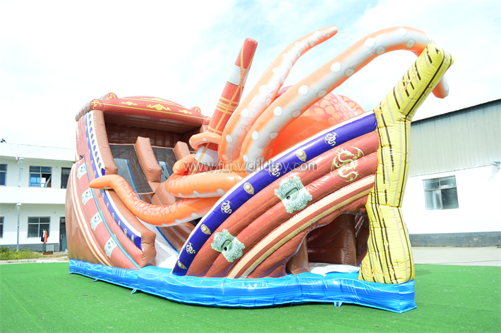 Octopus Pirate Ship Double Slide FWD279