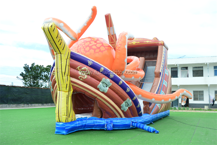 Octopus Pirate Ship Double Slide FWD279