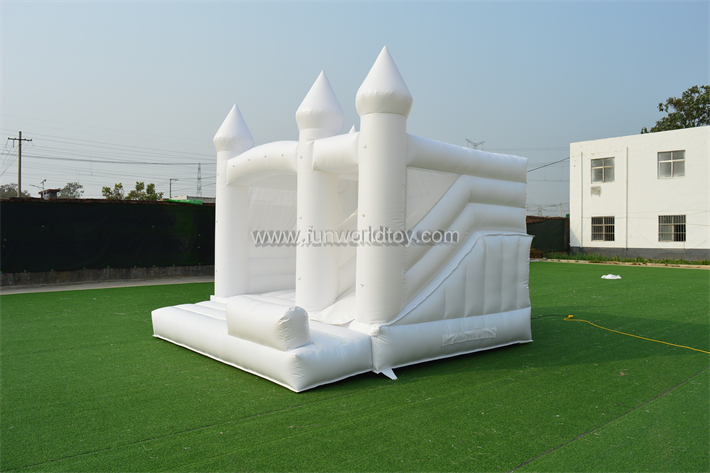 White Wedding Bounce House FWW49