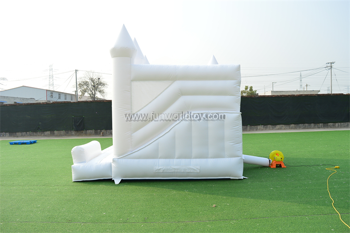 White Wedding Bounce House FWW49