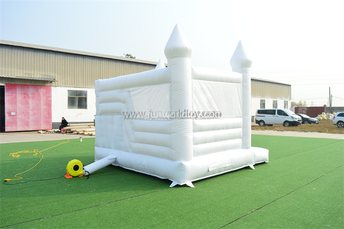 White Wedding Bounce House FWW49