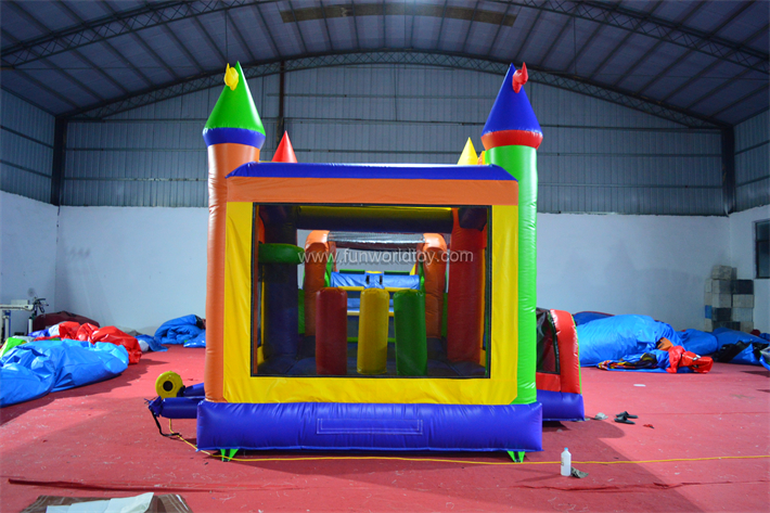 Red Yellow And Blue Inflatable Combo FWZ410