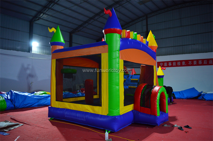 Red Yellow And Blue Inflatable Combo FWZ410