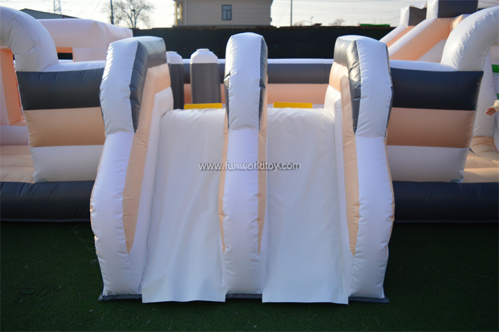 White And Grey Inflatable Fun City  FWF133