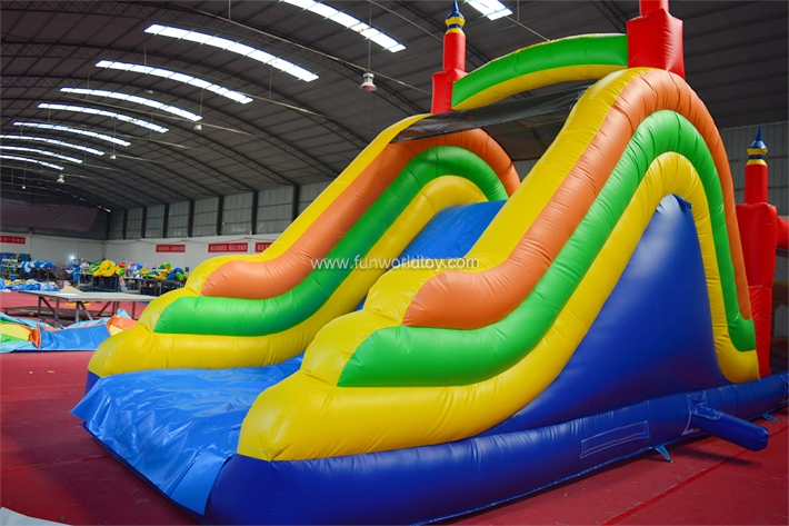 Inflatable Obstacle Course With Slide FWP209