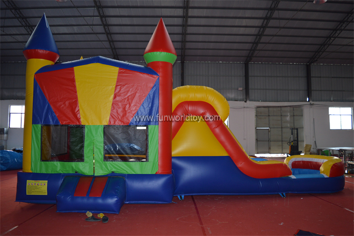 Inflatable Trampoline With Slide FWZ422