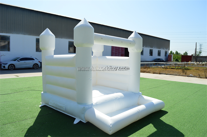 White Bounce House With Pool FWW54