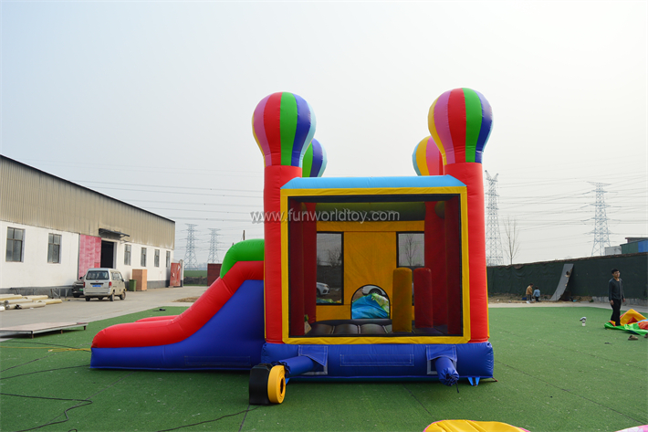 Ballon Inflatable Bounce House With Slide FWZ409