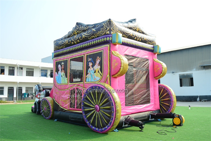 Princess Carriage Bouncer With Slide FWZ430
