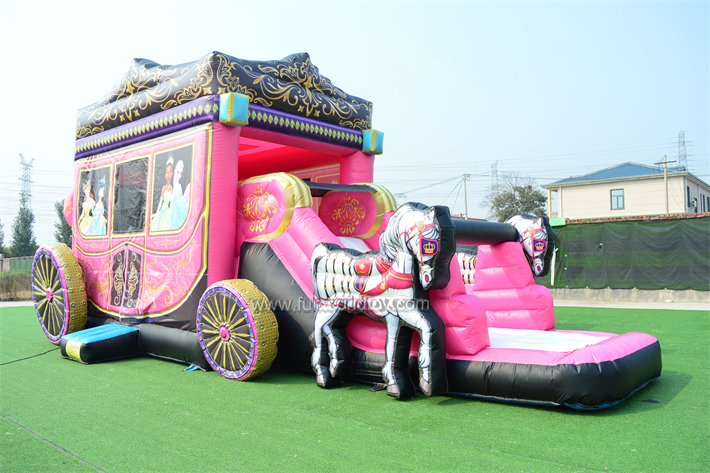 Princess Carriage Bouncer With Slide FWZ430