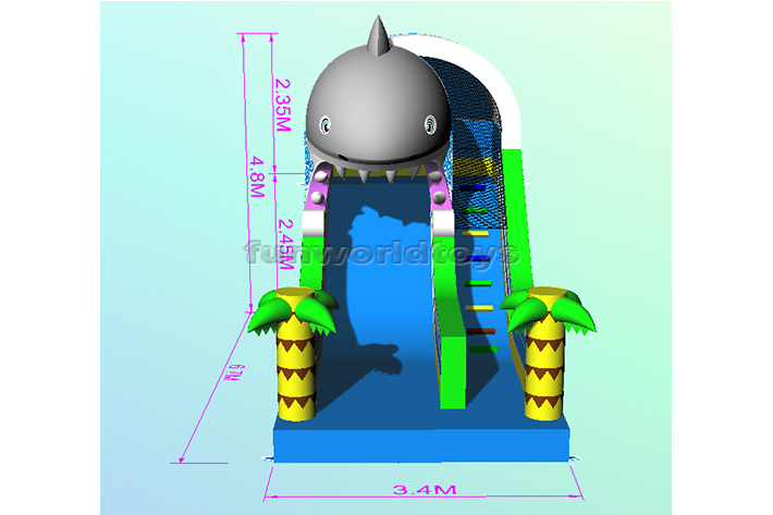 Inflatable Shark Slide FWND29