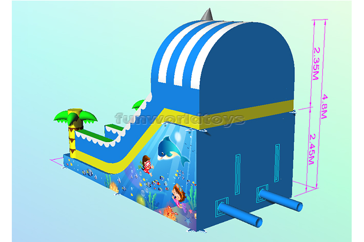 Inflatable Shark Slide FWND29