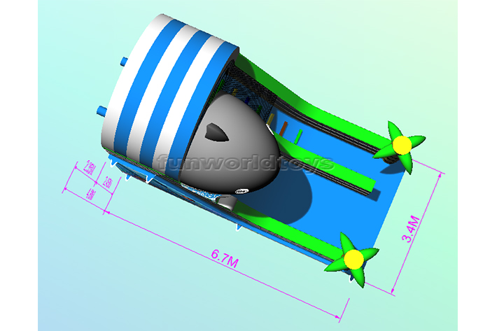 Inflatable Shark Slide FWND29