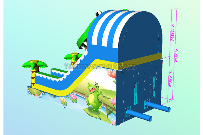 Inflatable Crocodile Slide FWND30