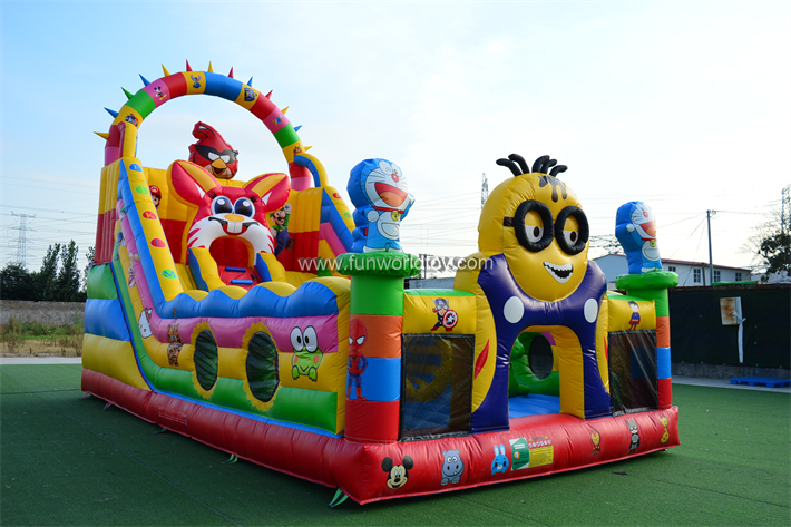 Cartoon Inflatable Fun City FWF152