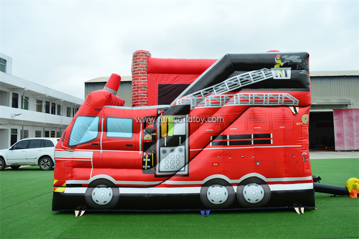 4 in 1 Game Fire Truck Jumper Slide FWZ433