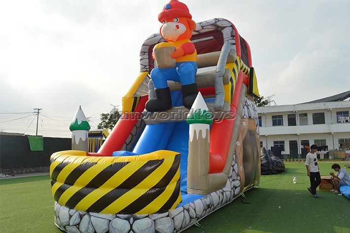 Maintenance Worker Themed Dry Slide