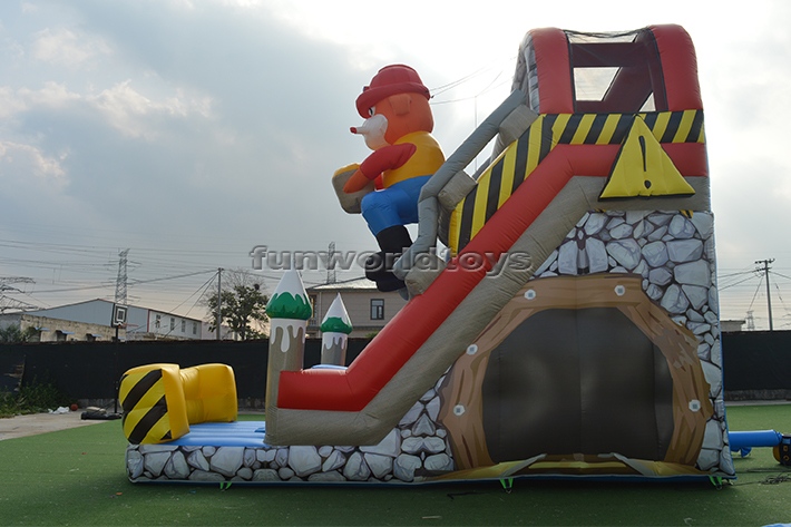Maintenance Worker Themed Dry Slide