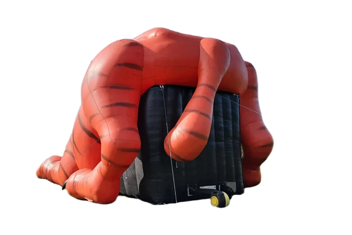 Attractive inflatable tiger dry slide FWD271
