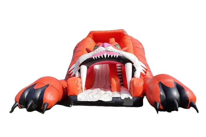 Attractive inflatable tiger dry slide FWD271