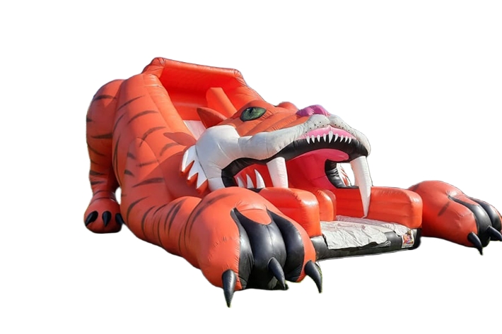 Attractive inflatable tiger dry slide FWD271