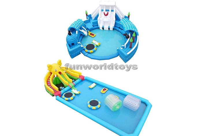 Bear Theme Inflatable Water Park FWF164