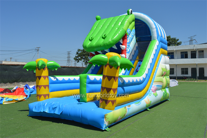 Commercial inflatable crocodile slide FWD220