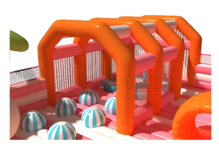 Commercial inflatable rabbit paradise playground FWND53