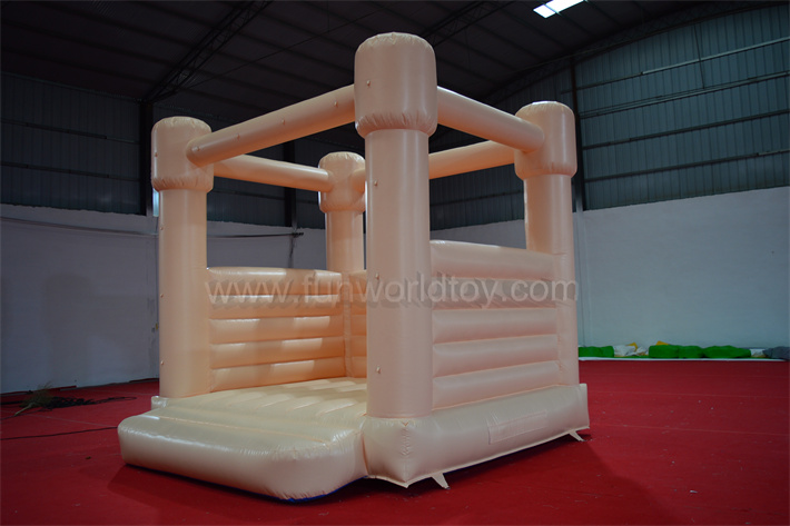 Cream Color Wedding Bounce House FWW55