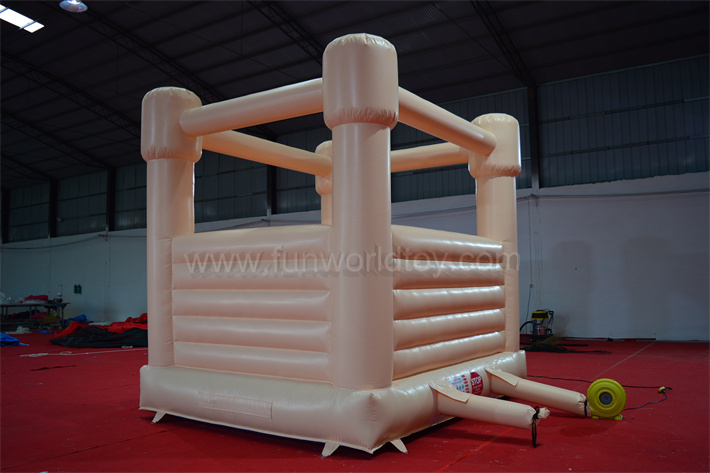 Cream Color Wedding Bounce House FWW55