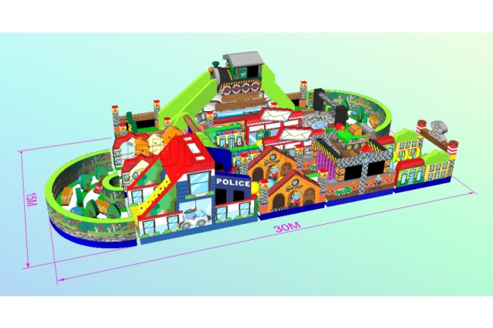 Giant Blow Up Inflatable Obstacle Course FWND34