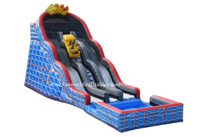 Giant Dual Lane Wild One Roller Coaster Slide FWS432