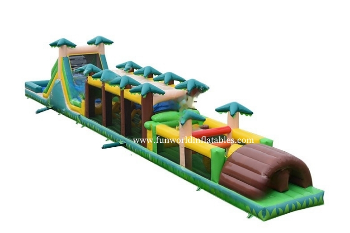 Giant Jungle Theme Inflatable Assault Course FWP215